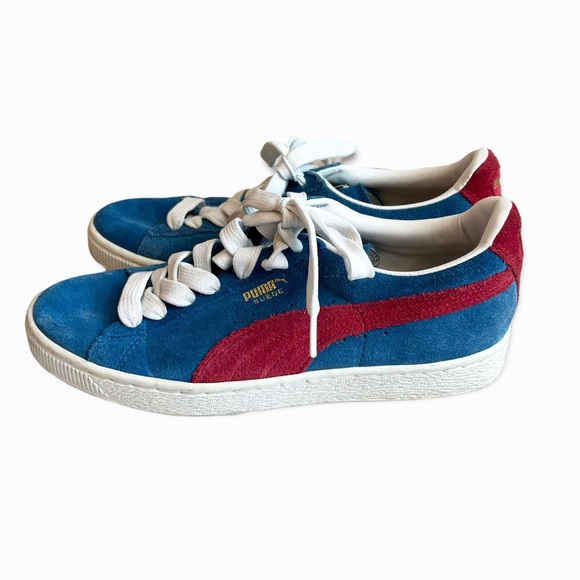 Puma Suede Classic Blue and Red Sz 7 - Picture 1 of 7
